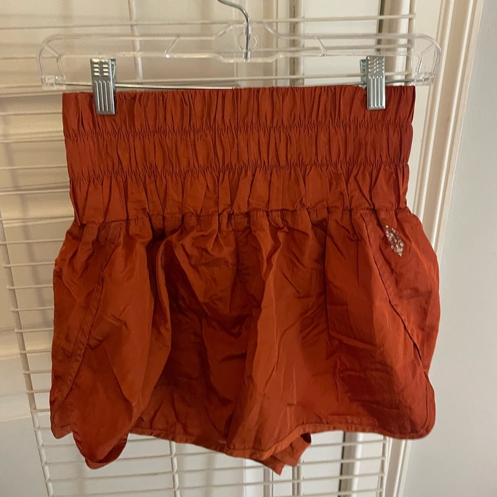 autumn orange free people shorts